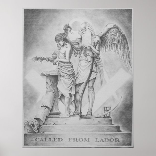 Poster Appelé À Partir Du Travail (Devant)