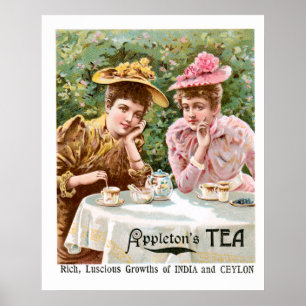 Poster Appleton's Tea Vintage Drink Ad Art