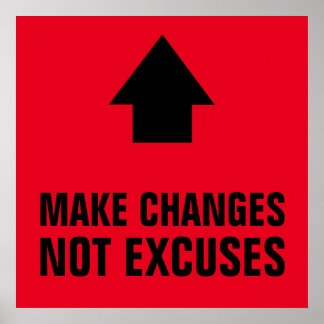 Poster Apporter des modifications n'excite pas le rouge i