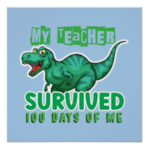 Poster Appréciation de l'enseignant 100 Jours De Chemis