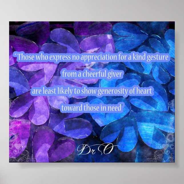 Poster Appréciation et don (Devant)