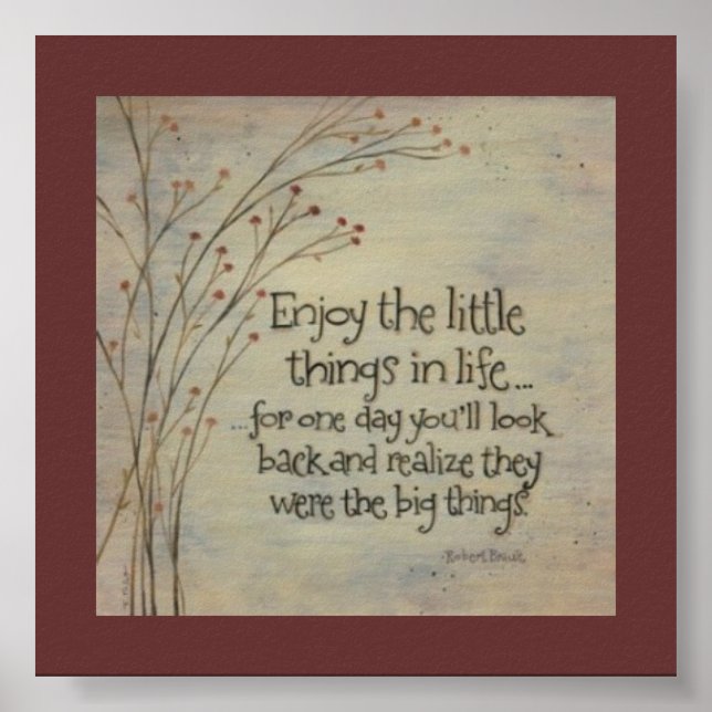 Poster Appréciez l'affiche Little things (Devant)