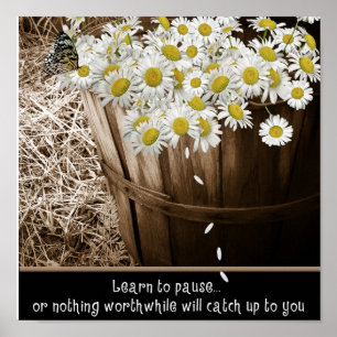 Poster Apprenez à faire une pause