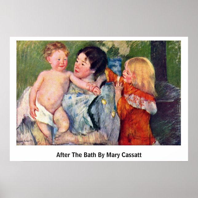 Poster Après Le Bain De Mary Cassatt (Devant)