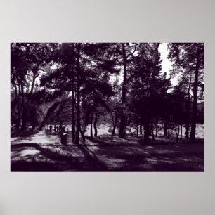 Poster Après-midi dans le parc (Toné violet)