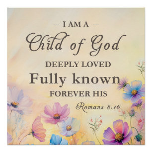 Poster Aquarelle Christian Fleurs sauvages Mur Art imprim