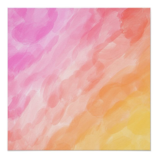 Poster Aquarelle peinte en pastel (Devant)