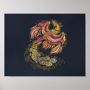 Poster Aquarelle Phoenix