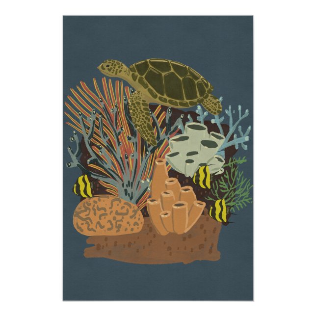 Poster Aquarium Vintage (Devant)