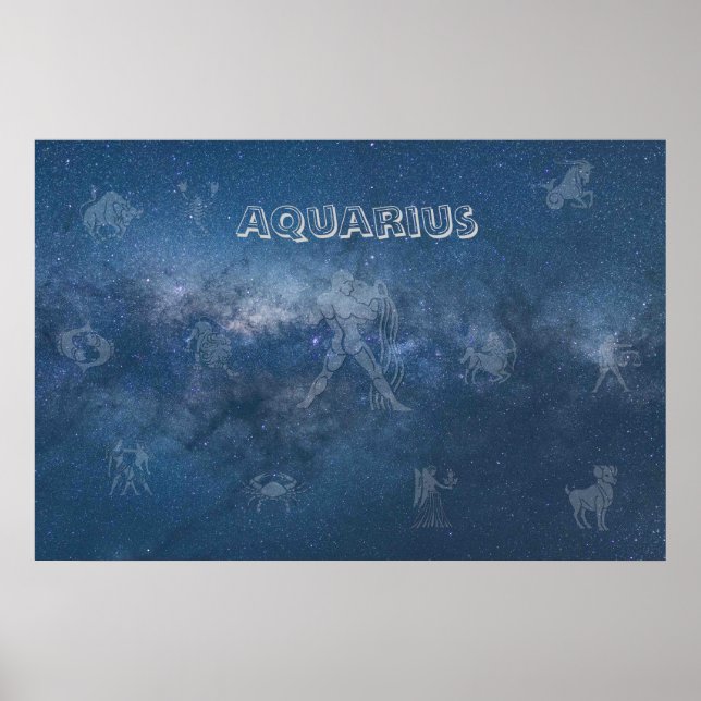 Poster Aquarius transparent (Devant)