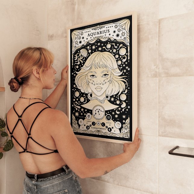Poster Aquarius Zodiac - Innovant et unique (Créateur téléchargé)
