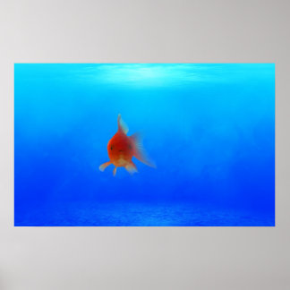 Poster aquatique sous-marin