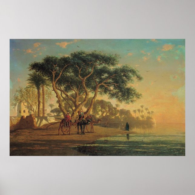 Poster Arab Oasis, 1853 (Devant)