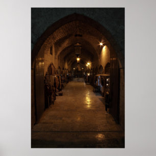 Poster Arabic Aleppo Handcraft Bazaar - Syria Middle East