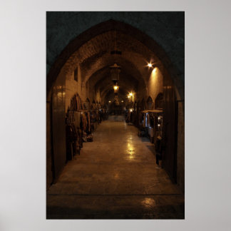 Poster Arabic Aleppo Handcraft Bazaar - Syria Middle East