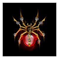 Araignée en vapeur noire