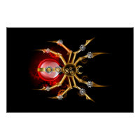 Araignée en vapeur noire