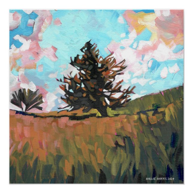 Poster Arbre à pin (Devant)