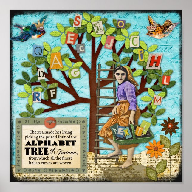 Poster Arbre alphabétique de Fortuna (Devant)