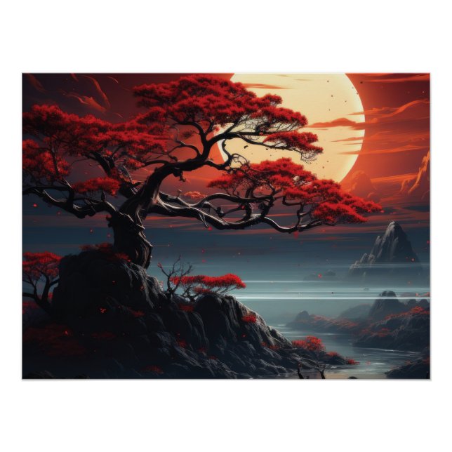 Poster Arbre bonsaï (Devant)