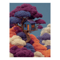 Arbre coloré Art Mur