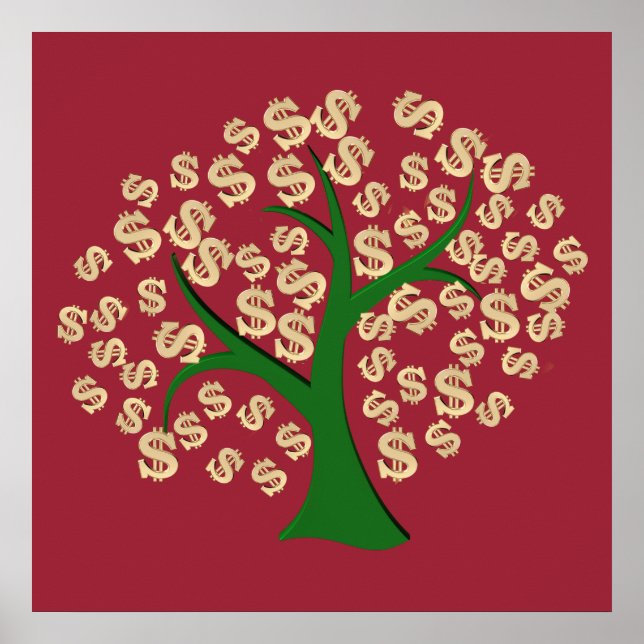 Poster Arbre de dollars (Devant)
