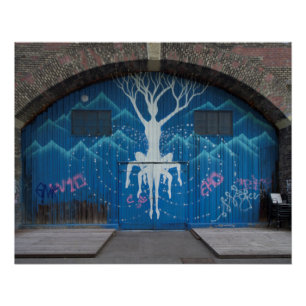 Poster Arbre de graffiti de la vie