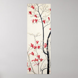 Poster Arbre de Magnolia par Kobayashi Kokei, Nature Vint