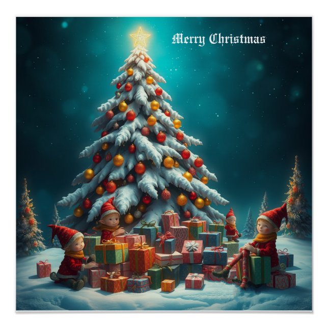 Poster Arbre de Noël (Devant)
