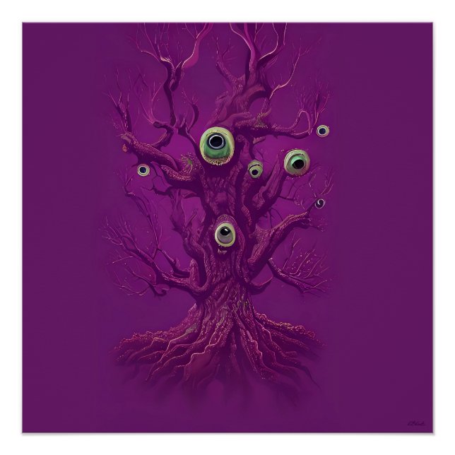 Poster Arbre de rêve hanté (Devant)