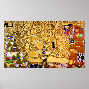 Poster Arbre de vie Gustav Klimt Nouveau