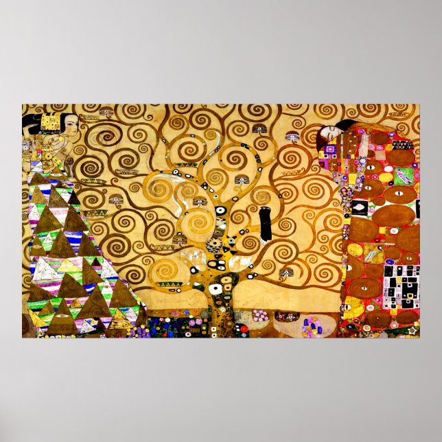 Poster Arbre de vie Gustav Klimt Nouveau (Devant)