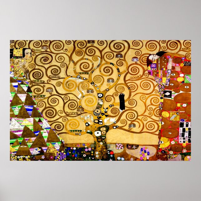 Poster Arbre de vie Gustav Klimt Nouveau (Devant)