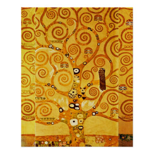 Poster Arbre de vie Gustav Klimt Nouveau