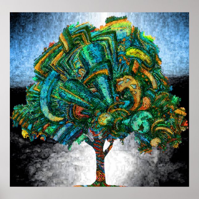 Poster Arbre de vie inventé (Devant)