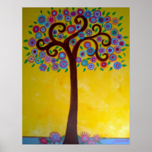 POSTER ARBRE DE VIE VII