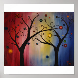 Poster Arbre des lumières