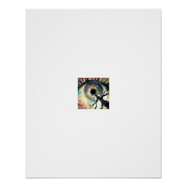 Poster Arbre Vortex de l'Œil Cosmique (Devant)