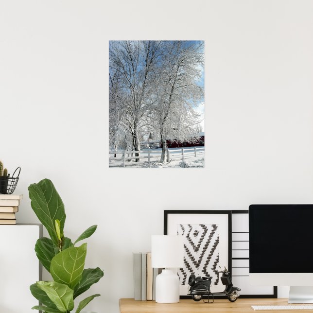 Poster Arbres d'hiver (Bureau à domicile)