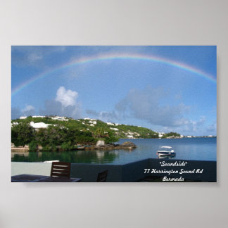 Poster Arc en ciel aux Bermudes