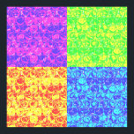 Poster Arc en ciel bulle envelopper pop art<br><div class="desc">Motif d'enveloppement de bulle d'art pop en couleurs arc-en-ciel</div>