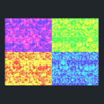 Poster Arc en ciel bulle envelopper pop art<br><div class="desc">Motif d'enveloppement de bulle d'art pop en couleurs arc-en-ciel</div>