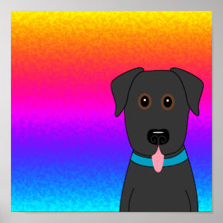 Poster arc-en-ciel du Black Lab