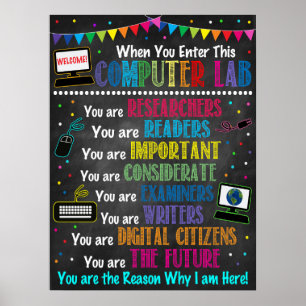Poster arc-en-ciel du laboratoire d'informatique