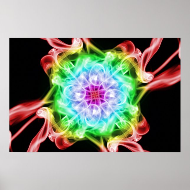 Poster Arc-en-ciel pour fumée multicolore (Devant)