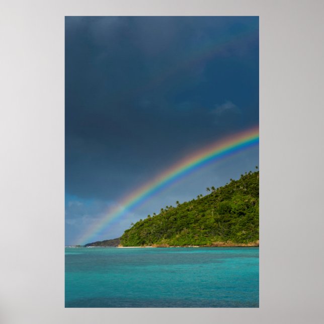 Poster Arc-en-ciel sur l'île, Samoa américaines (Devant)