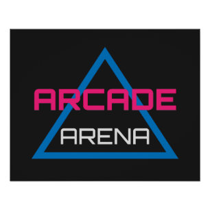 Poster Arcade Arena Gaming Logo