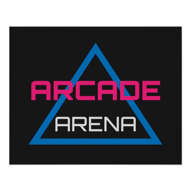 Poster Arcade Arena Gaming Logo (Devant)