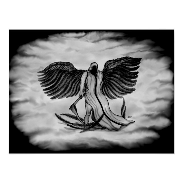 Poster Archange, Angel Uriel (Devant)