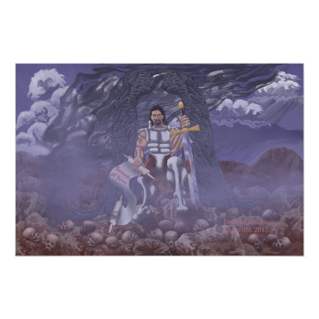 Poster Archange Michael 28"X18.67" (Devant)